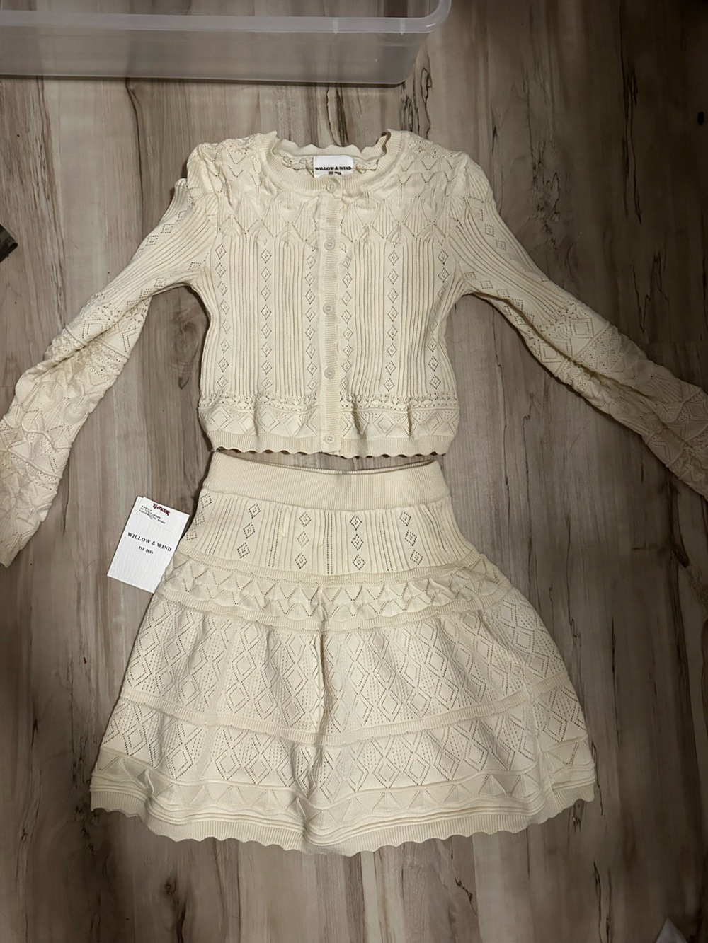 Women's Cream Knit Two-Piece Sweater Set by Zimmerman & Wren